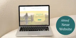 Wenn man bei mir eine Homepage erstellen lässt... Bild zeigt Laptop mit Website