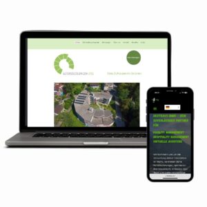 Laptop mit von mir erstellten Website Alterssiedlungen Lyss
