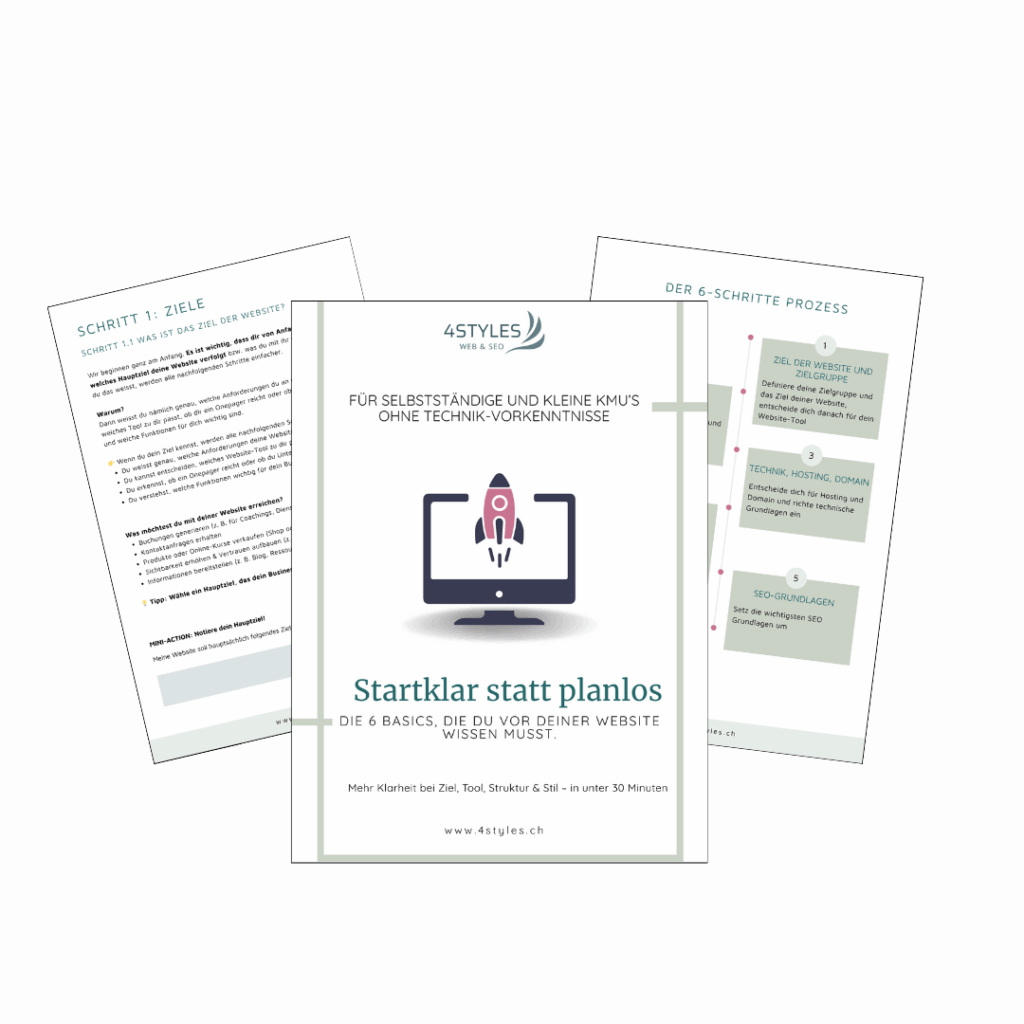 Mockup des Produkts Startklar statt planlos