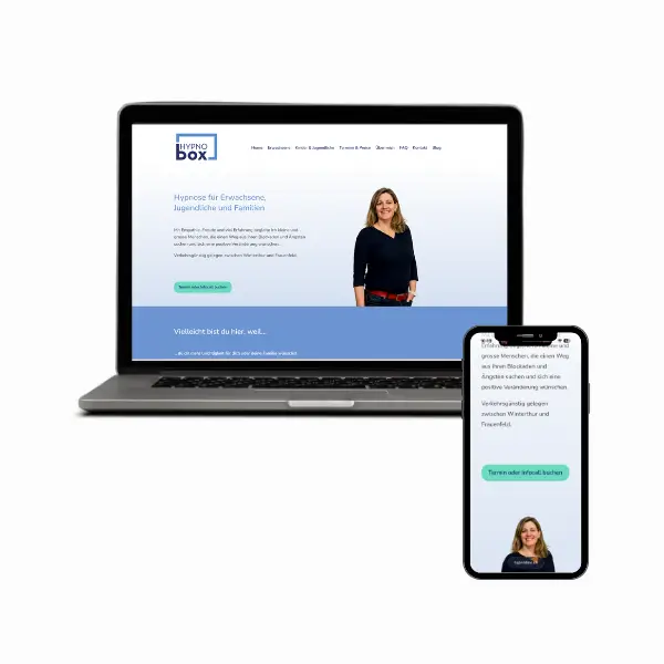Mockup Website Hypnobox