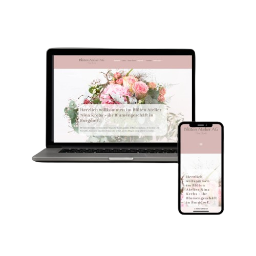 Website Blütenatelier Burgdorf