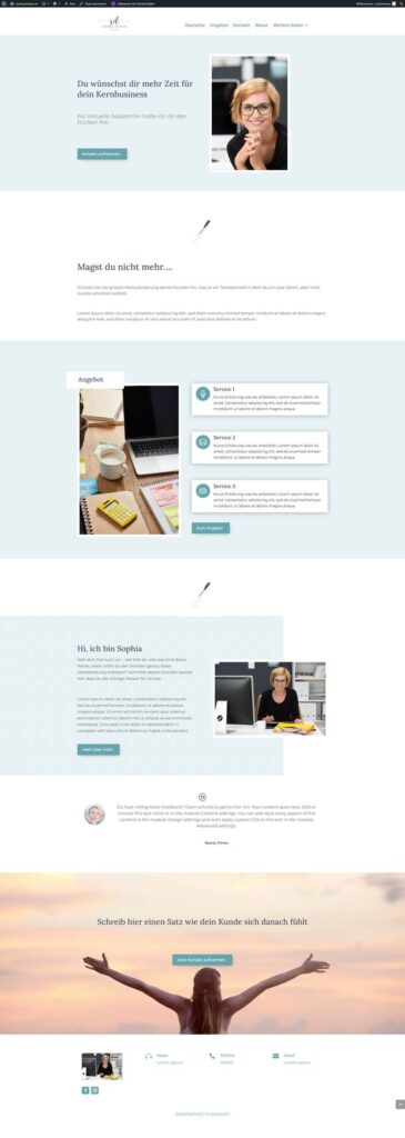 Screen Shot Website Template Jenny